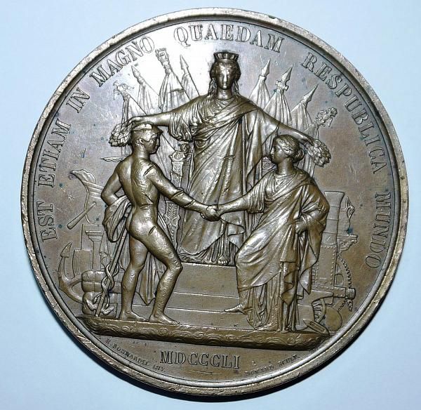 Большая медаль Первой Всемирной выставки. 1851 год. Из коллекции Нижнетагильского музея-заповедника